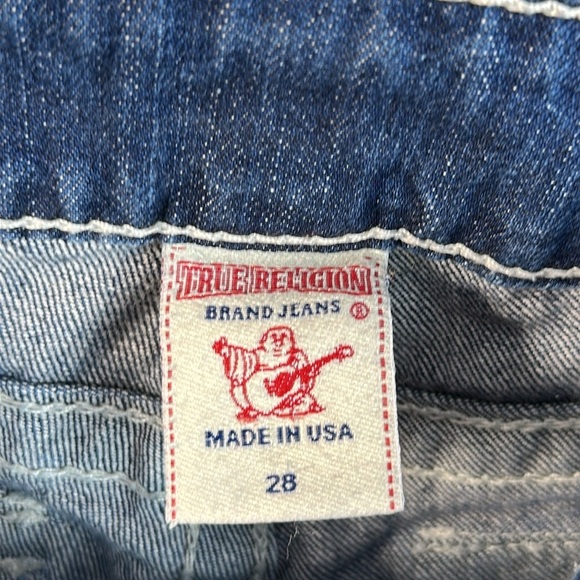 True Religion Becky White Stitch Bootcut Jeans Size 28 - Picture 14 of 16